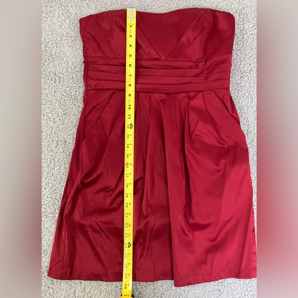 Studio Y - Apple Red Strapless Cocktail Dress Women’s Size 11/12 - Picture 7 of 8